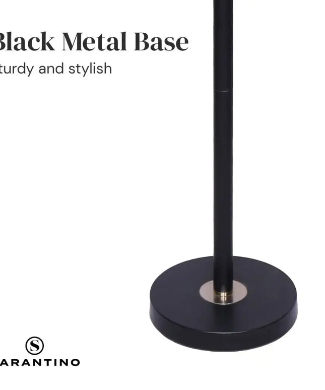 Sarantino Black/Brass Finish Reading Light Electric Table Lamp-Home & Garden > Lighting-Koala Lamps and Lighting