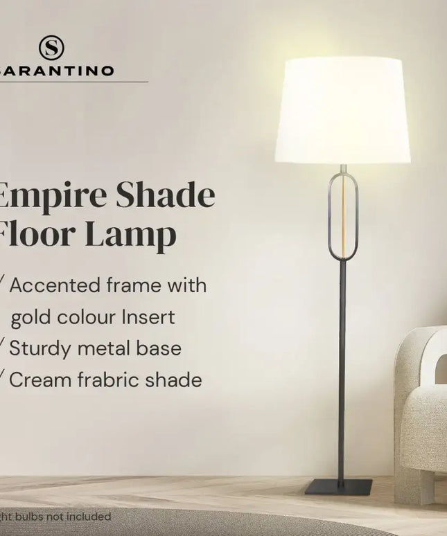 Sarantino Classic Floor Lamp with Empire Shade-Home & Garden > Lighting-Koala Lamps and Lighting