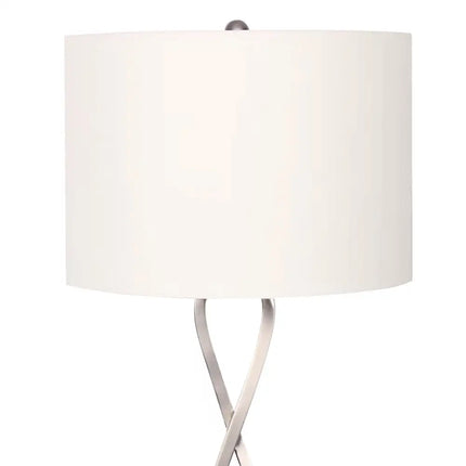 Sarantino Contemporary Table Lamp In Nickel Finish-Home & Garden > Lighting-Koala Lamps and Lighting