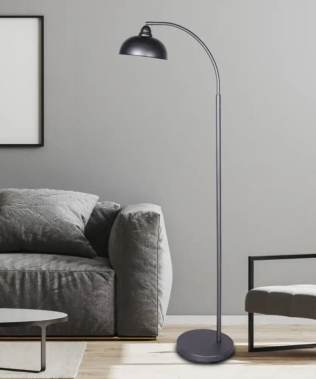 Sarantino Dark Grey Floor Lamp Industrial Chic Adjustable Angle-Home & Garden > Lighting-Koala Lamps and Lighting
