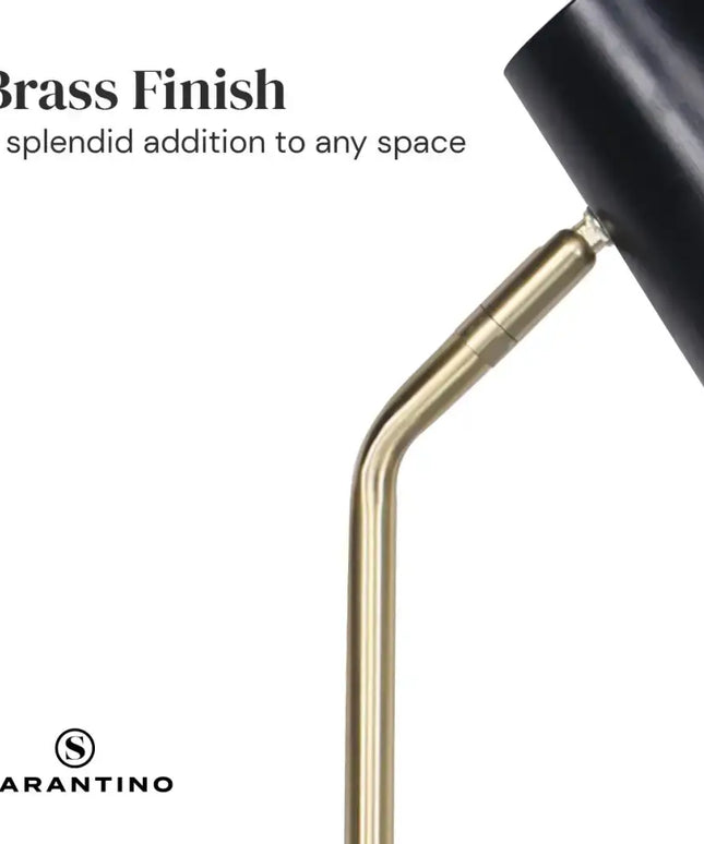 Sarantino Electric Reading Light Table Lamp Brass Finish - Black-Home & Garden > Lighting-Koala Lamps and Lighting