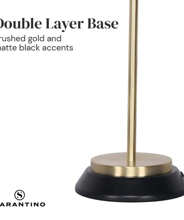 Sarantino Electric Reading Light Table Lamp Brass Finish - Black-Home & Garden > Lighting-Koala Lamps and Lighting