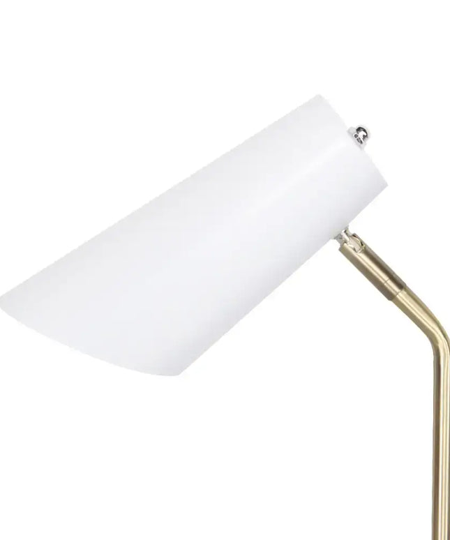 Sarantino Electric Reading Light Table Lamp Brass Finish - White-Home & Garden > Lighting-Koala Lamps and Lighting