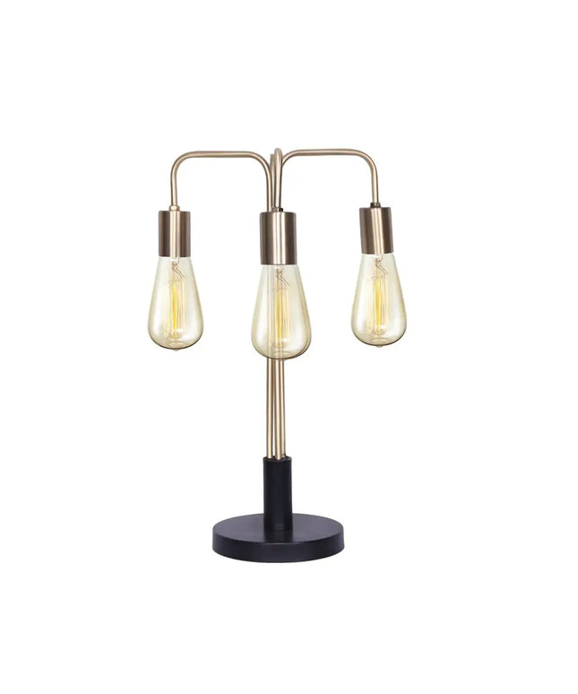 Sarantino Exposed Bulb Industrial Table Lamp-Home & Garden > Lighting-Koala Lamps and Lighting