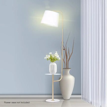 Sarantino Glass End Brass Finish Table Top Floor Lamp-Home & Garden > Lighting-Koala Lamps and Lighting