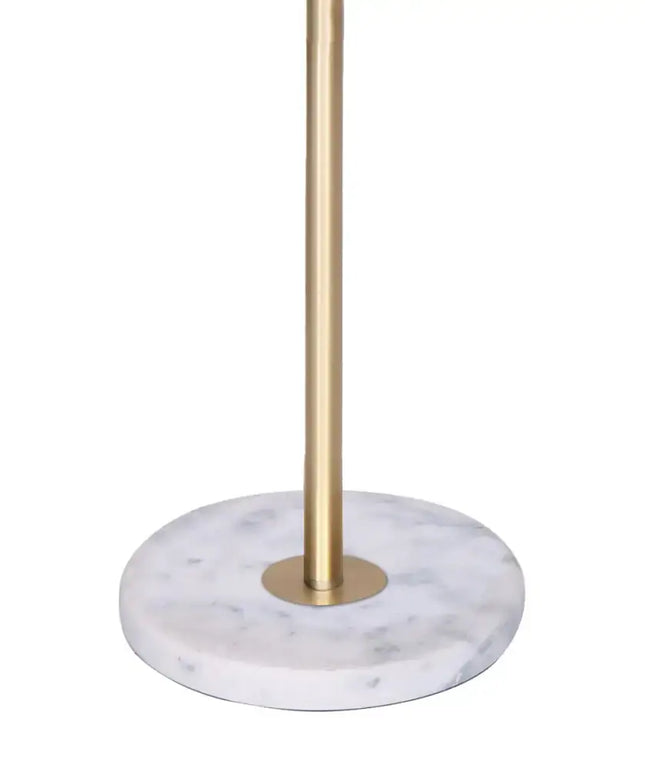 Sarantino Glass End Brass Finish Table Top Floor Lamp-Home & Garden > Lighting-Koala Lamps and Lighting