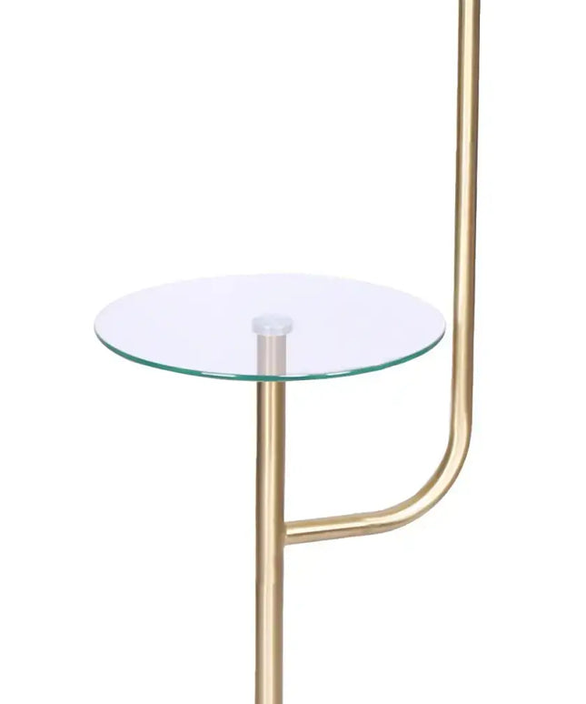 Sarantino Glass End Brass Finish Table Top Floor Lamp-Home & Garden > Lighting-Koala Lamps and Lighting