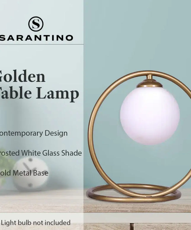 Sarantino Gold Metal Table Lamp-Home & Garden > Lighting-Koala Lamps and Lighting