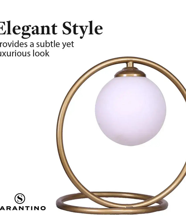 Sarantino Gold Metal Table Lamp-Home & Garden > Lighting-Koala Lamps and Lighting