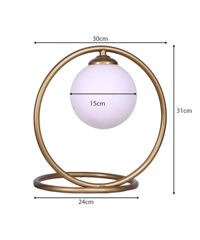 Sarantino Gold Metal Table Lamp-Home & Garden > Lighting-Koala Lamps and Lighting