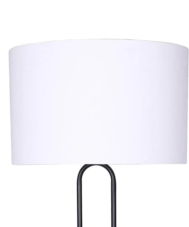 Sarantino Height-Adjustable Metal Floor Lamp Matte Black-Home & Garden > Lighting-Koala Lamps and Lighting