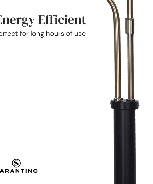 Sarantino LED Metal Table Lamp with 2 Lights Brushed Gold Black Finish-Home & Garden > Lighting-Koala Lamps and Lighting