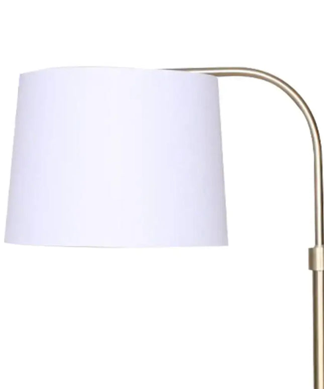 Sarantino Metal Floor Lamp Brass Finish Adjustable Height-Home & Garden > Lighting-Koala Lamps and Lighting