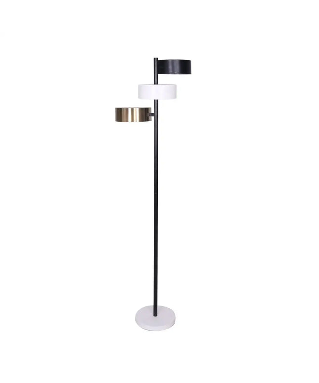 Sarantino Metal Floor Lamp with 3 Swirl Shades-Home & Garden > Lighting-Koala Lamps and Lighting