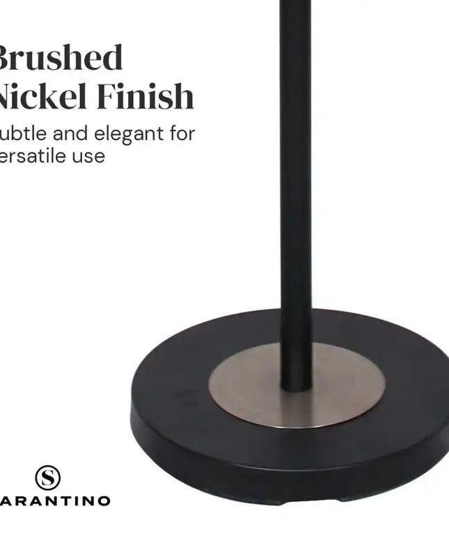 Sarantino Metal Floor Lamp with Cream Drum Shade-Home & Garden > Lighting-Koala Lamps and Lighting