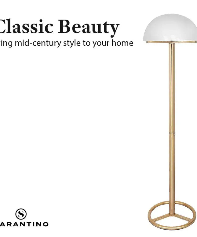 Sarantino Metal Floor Lamp with White Acrylic Shade by Sarantino-Home & Garden > Lighting-Koala Lamps and Lighting