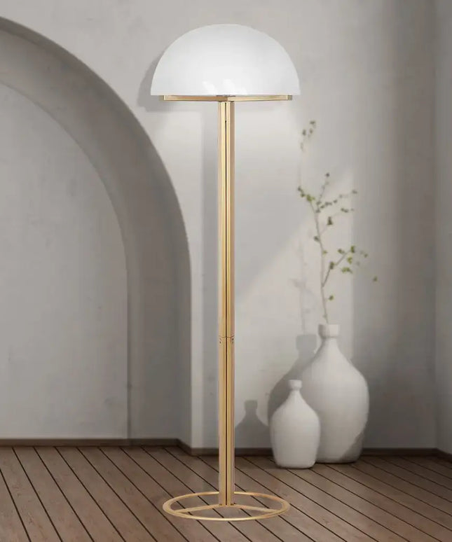 Sarantino Metal Floor Lamp with White Acrylic Shade by Sarantino-Home & Garden > Lighting-Koala Lamps and Lighting