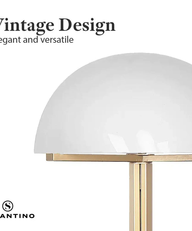 Sarantino Metal Floor Lamp with White Acrylic Shade by Sarantino-Home & Garden > Lighting-Koala Lamps and Lighting