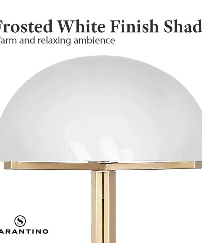 Sarantino Metal Floor Lamp with White Acrylic Shade by Sarantino-Home & Garden > Lighting-Koala Lamps and Lighting