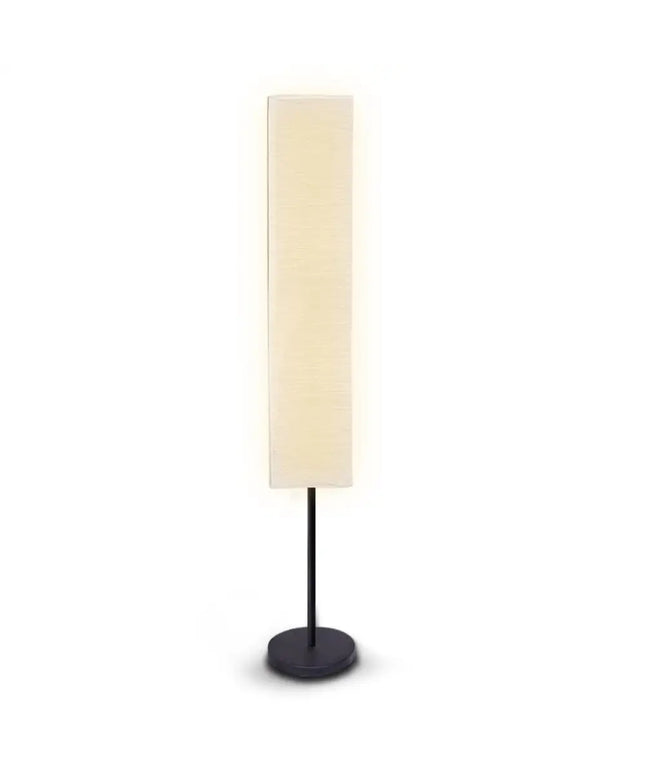 Sarantino Metal Floor Lamp with White Paper Wrinkle Shade Light Stand-Home & Garden > Lighting-Koala Lamps and Lighting