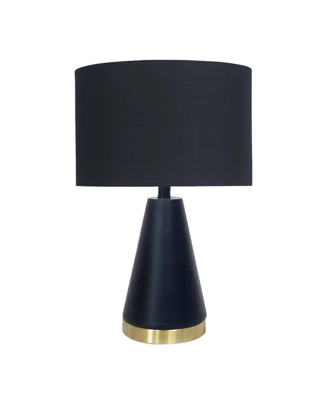 Sarantino Metal Table Lamp in Black and Gold-Home & Garden > Lighting-Koala Lamps and Lighting