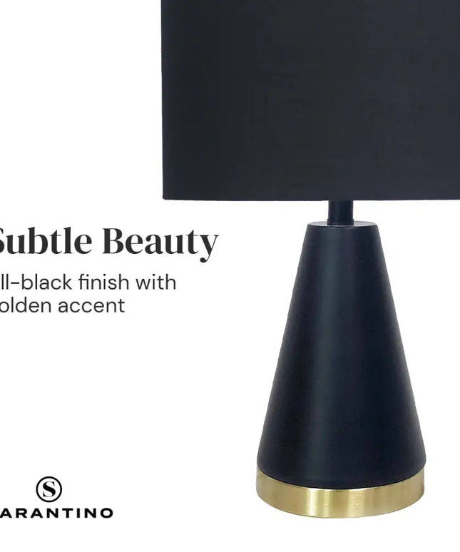 Sarantino Metal Table Lamp in Black and Gold-Home & Garden > Lighting-Koala Lamps and Lighting