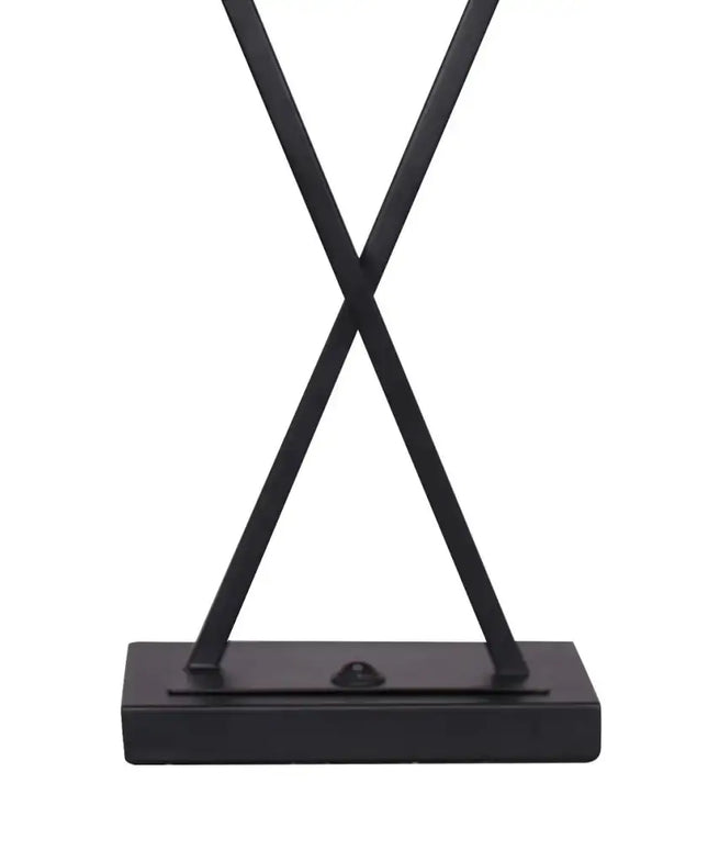 Sarantino Metal Table Lamp Pair Rectangular Shade X Stand-Home & Garden > Lighting-Koala Lamps and Lighting