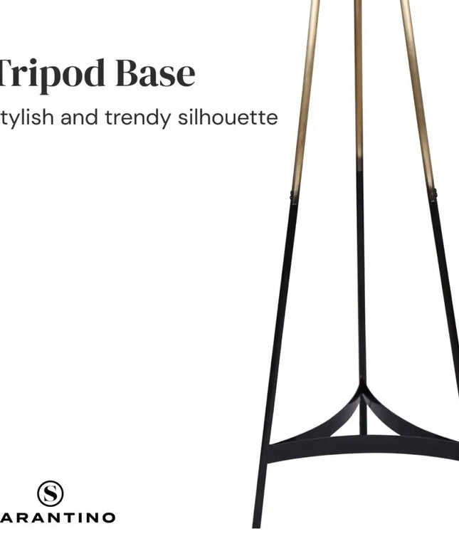 Sarantino Metal Tripod Electric Floor Lamp Gradient Finish-Home & Garden > Lighting-Koala Lamps and Lighting