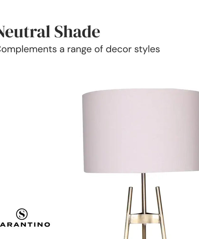 Sarantino Metal Tripod Electric Floor Lamp Gradient Finish-Home & Garden > Lighting-Koala Lamps and Lighting