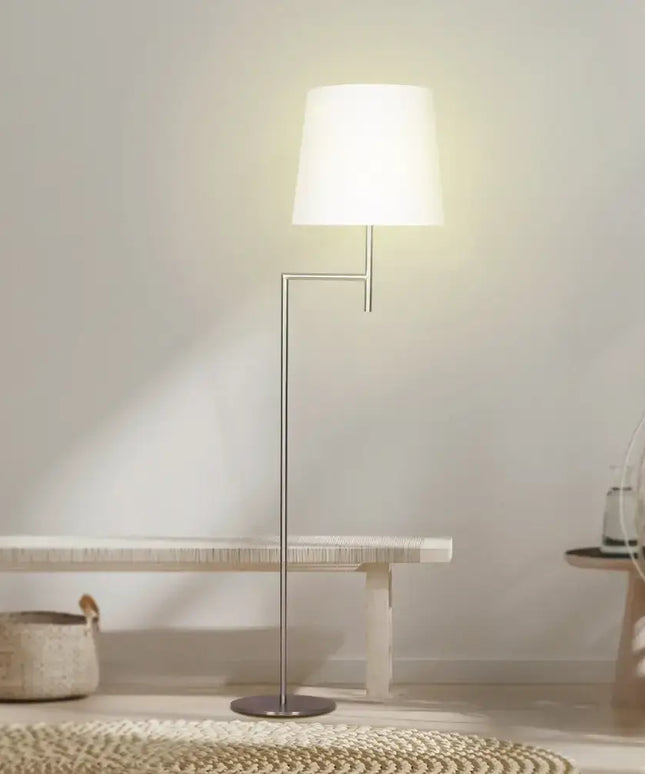 Sarantino Nickel Metal Arc Floor Lamp-Home & Garden > Lighting-Koala Lamps and Lighting