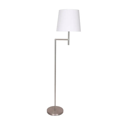 Sarantino Nickel Metal Arc Floor Lamp-Home & Garden > Lighting-Koala Lamps and Lighting
