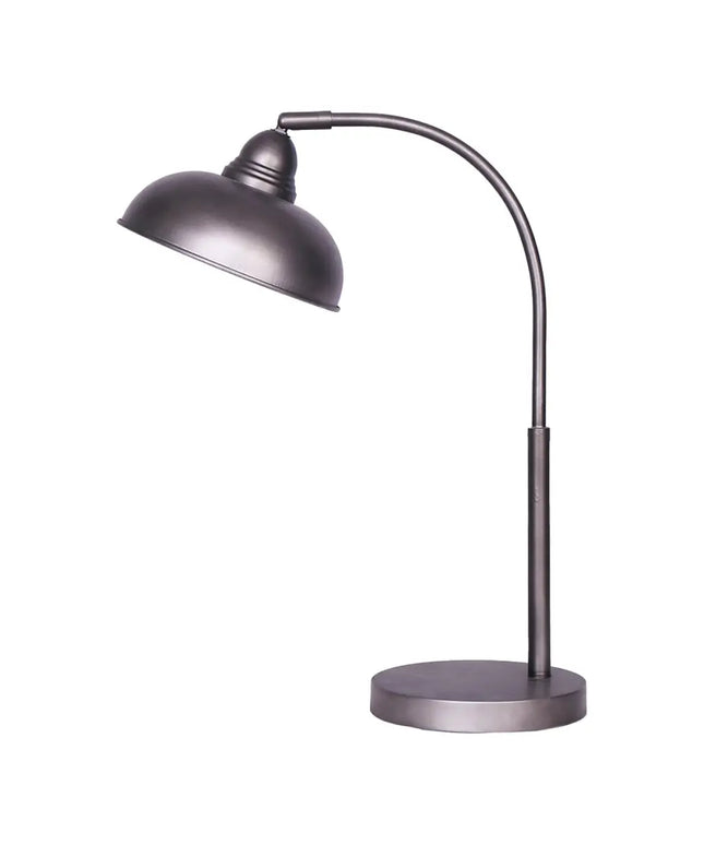 Sarantino Table Lamp Industrial Chic Adjustable Angle - Dark Grey-Home & Garden > Lighting-Koala Lamps and Lighting