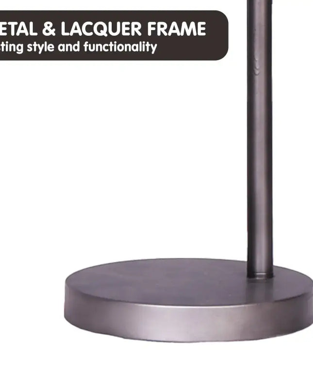 Sarantino Table Lamp Industrial Chic Adjustable Angle - Dark Grey-Home & Garden > Lighting-Koala Lamps and Lighting