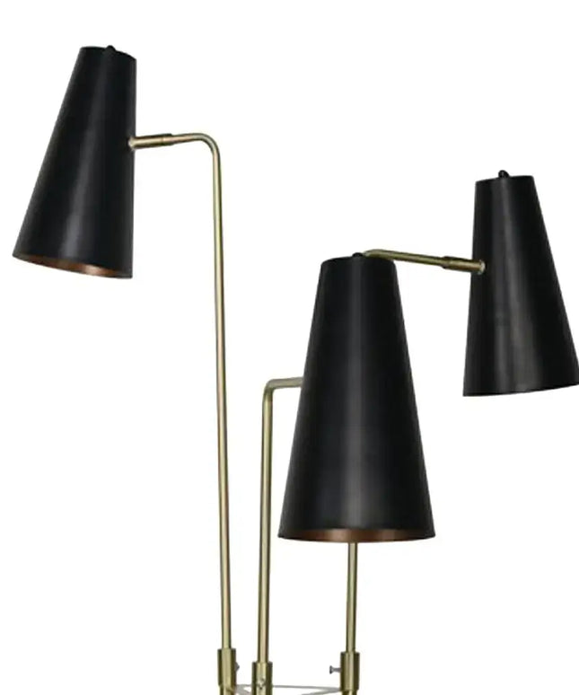 Sarantino Three Metal Shade Floor Lamp-Home & Garden > Lighting-Koala Lamps and Lighting