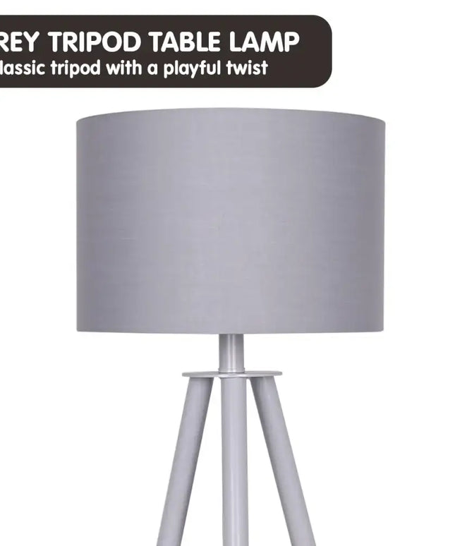 Sarantino Tripod Desk Lamp in Metal & Wood Nordic Minimalist Light-Home & Garden > Lighting-Koala Lamps and Lighting