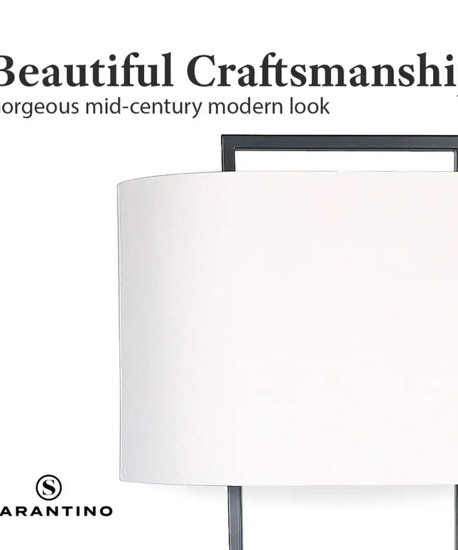 Sarantino Wood Floor Lamp in Cherry Finish-Home & Garden > Lighting-Koala Lamps and Lighting