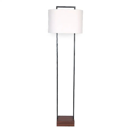 Sarantino Wood Floor Lamp in Cherry Finish-Home & Garden > Lighting-Koala Lamps and Lighting