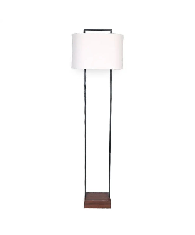 Sarantino Wood Floor Lamp in Cherry Finish-Home & Garden > Lighting-Koala Lamps and Lighting