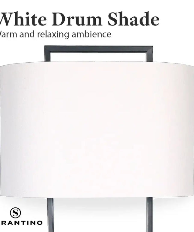 Sarantino Wood Floor Lamp in Cherry Finish-Home & Garden > Lighting-Koala Lamps and Lighting