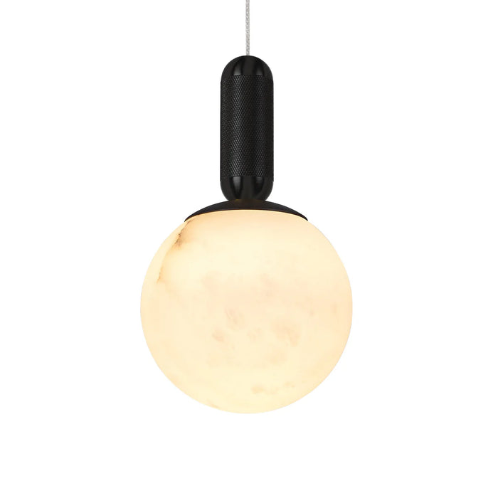 LUNAR Black Spanish Marble LED Pendant Light