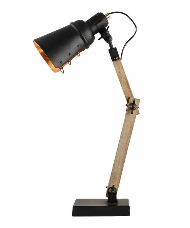 Scandi Modern Natural Wooden Table Lamp Rustic Retro Designer Vintage Light - Home & Garden > Lighting