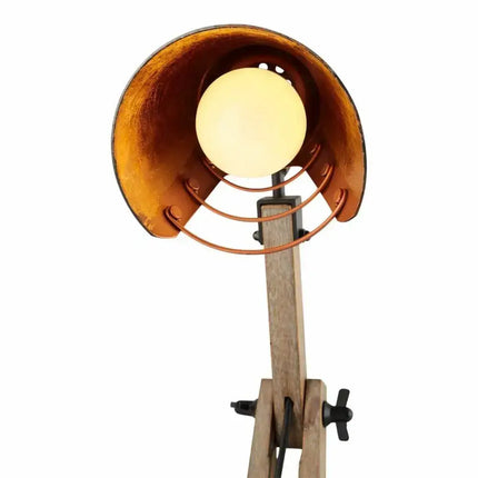 Scandi Modern Natural Wooden Table Lamp Rustic Retro Designer Vintage Light - Home & Garden > Lighting
