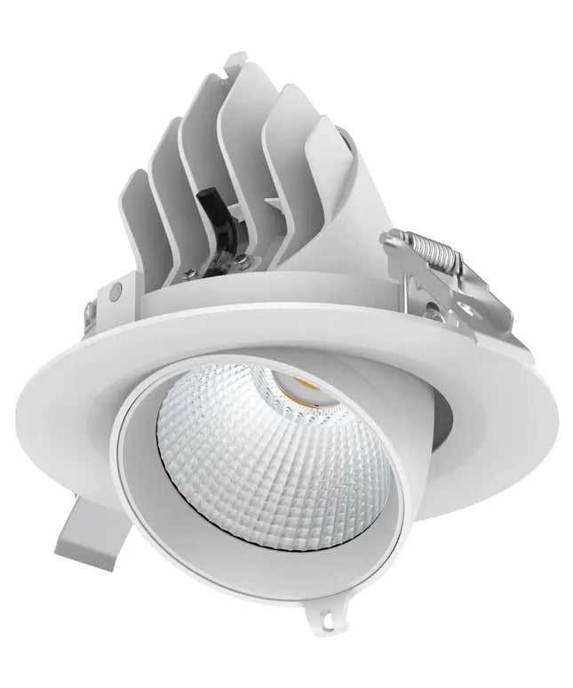 Domus SCOOP-25-TRIO - Round 25W Adjustable LED Tri-Colour Dimmable Downlight 160mm cut out Domus, DOWNLIGHTS, domus-scoop-25-trio-round-25w-adjustable-led-tri-colour-dimmable-downlight-160mm-