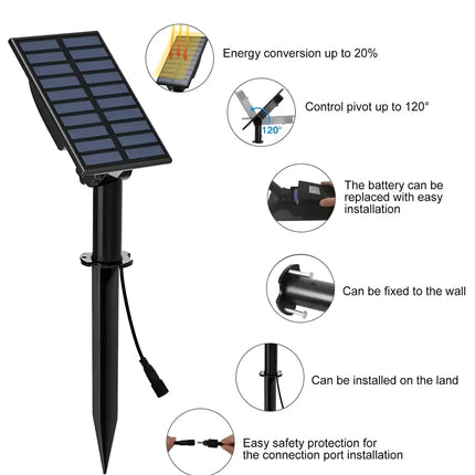 Series II Professional Grade 3000K 4 Piece DIY LED Solar 4 in 1 Garden Spike Kit Green Earth Lighting Australia, Garden, monetii