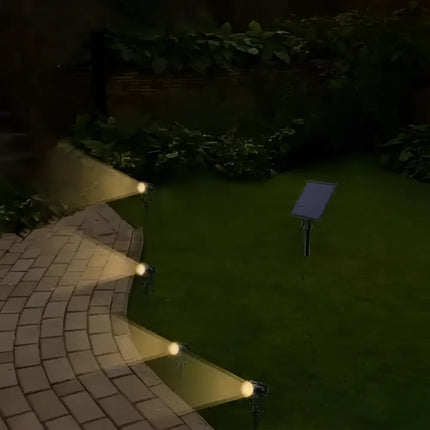 Series II Professional Grade 3000K 4 Piece DIY LED Solar 4 in 1 Garden Spike Kit Green Earth Lighting Australia, Garden, monetii