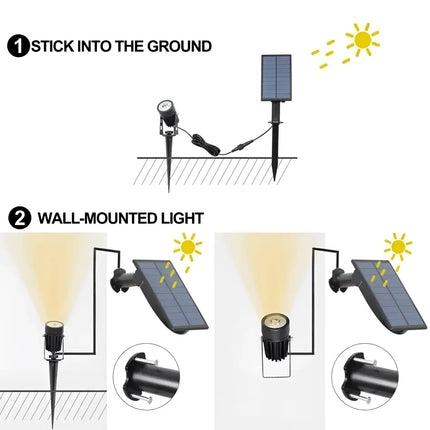 Series II Professional Grade 3000K 4 Piece DIY LED Solar 4 in 1 Garden Spike Kit Green Earth Lighting Australia, Garden, monetii