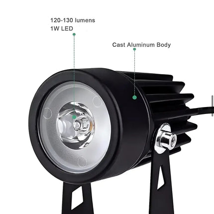 Series II Professional Grade 3000K 4 Piece DIY LED Solar 4 in 1 Garden Spike Kit Green Earth Lighting Australia, Garden, monetii