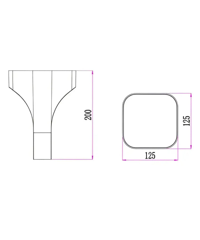 SHU Exterior LED Surface Mounted Wall light Dark Grey 11W 3000K IP65 - SHU1-Exterior Wall Lights-CLA Lighting
