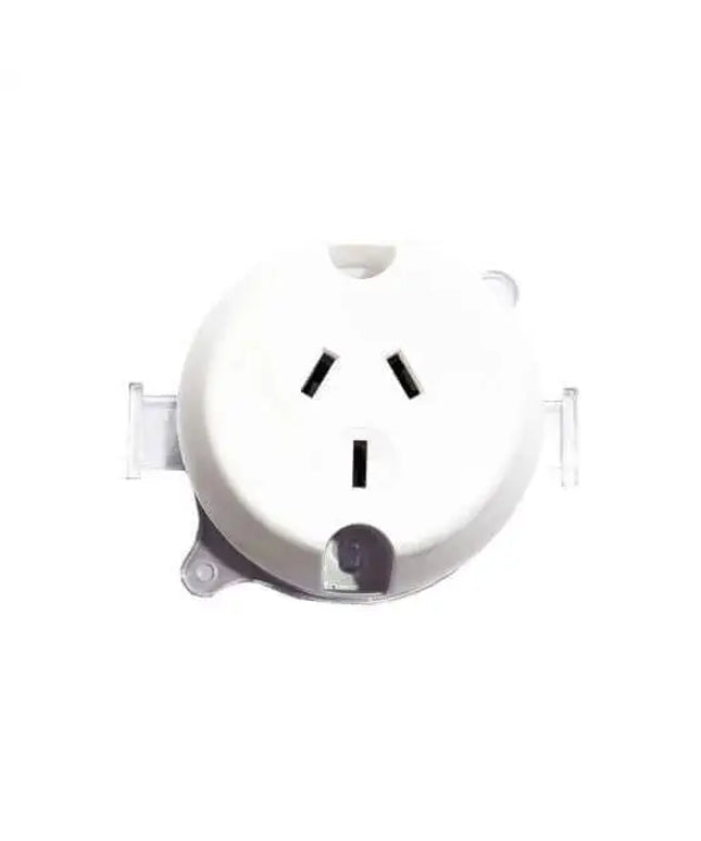 TRADE PACKS - 10 Amp Single Surface Socket Outlet Plug Base Dexton, Plug base, dxpb1