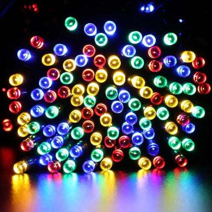Colorful string of LED lights for outdoor garden and Christmas party decoration